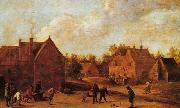 David Teniers the Younger Village scene oil
